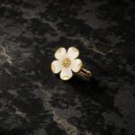 Mother of Pearl Flower Ring | Gold Plated - Image 4