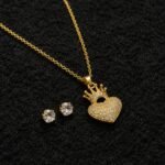 Malika Crown Heart Jewelry Set