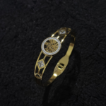 Gold Tree of Life Bangle Bracelet for Women – Stainless Steel CZ - Image 5