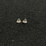 Gold Teardrop Solitaire Stud Earrings – Stainless Steel CZ Jewelry - Image 2