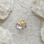 Stainless Steel Petal Floral Ring